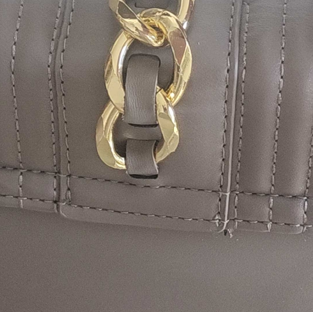 Badgley Mischka SET taupe bag and wallet, vegan leather. NWOT - Picture 5 of 17